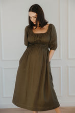 Load image into Gallery viewer, Isla Shirred Midi Dress