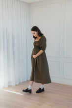 Load image into Gallery viewer, Isla Shirred Midi Dress