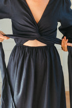 Load image into Gallery viewer, Layah Multi-Tie Wrap Dress - Long Sleeve