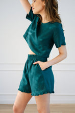Load image into Gallery viewer, Iris Shorts With Frill Hem - Linen