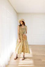 Load image into Gallery viewer, Eva Shoulder Frill Shirred Bodice Dress