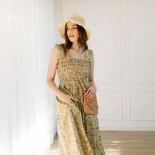 Load image into Gallery viewer, Eva Shoulder Frill Shirred Bodice Dress