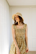 Load image into Gallery viewer, Eva Shoulder Frill Shirred Bodice Dress