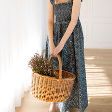 Load image into Gallery viewer, Eva Shoulder Frill Shirred Bodice Dress