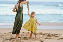 Load image into Gallery viewer, Hannah Low V-back dress - Linen