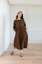 Load image into Gallery viewer, Leone Raglan Sleeve Dress - Maxi Length