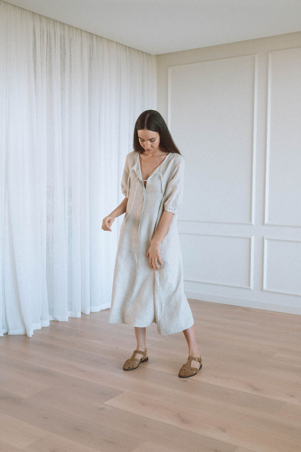 grace and co linen dress Grace & Co Outfitters | Something about matching sister's dresses Memories  in making #linendress