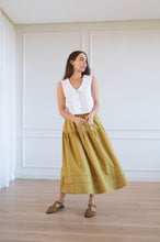 Load image into Gallery viewer, Maeve Pintuck Hem Skirt