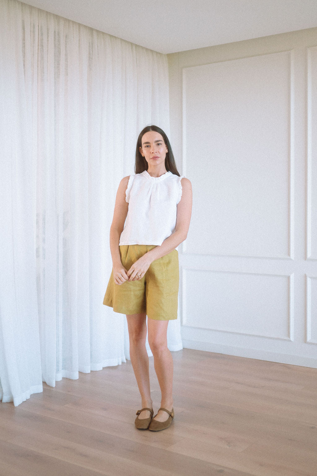 Elo Tailored Bermuda Shorts - Pistachio Size M