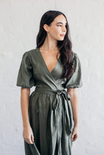 Load image into Gallery viewer, Sage Wrap Dress