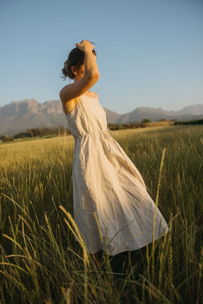 Sunny Godet Skirt Dress - Linen