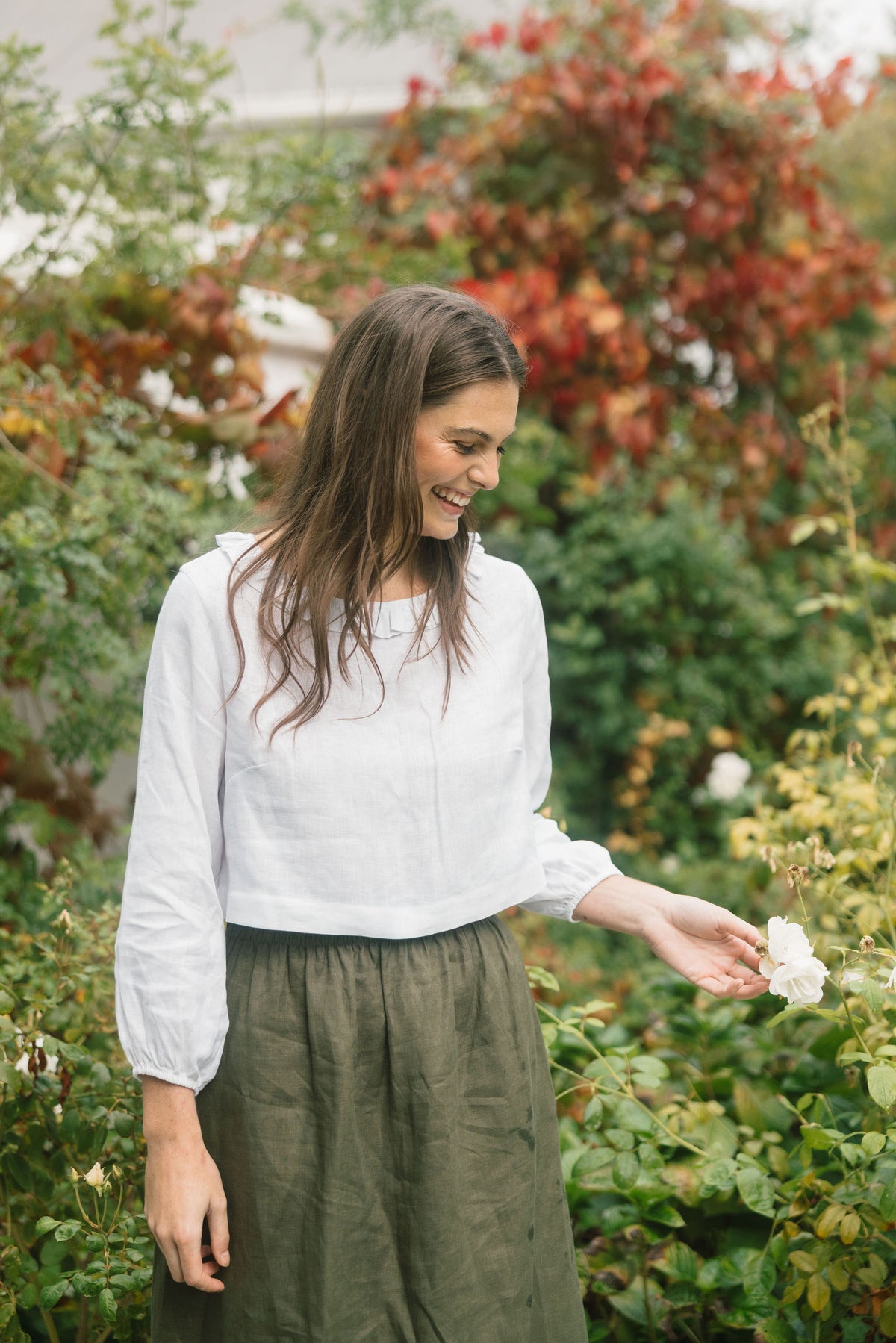 Sadie Ruffle Neckline Top