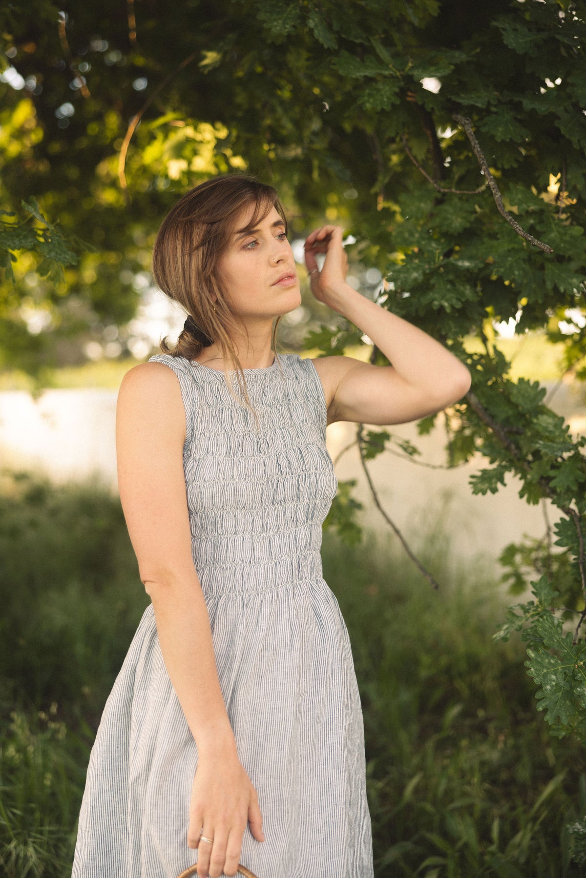 Goldie Shirred Bodice Dress