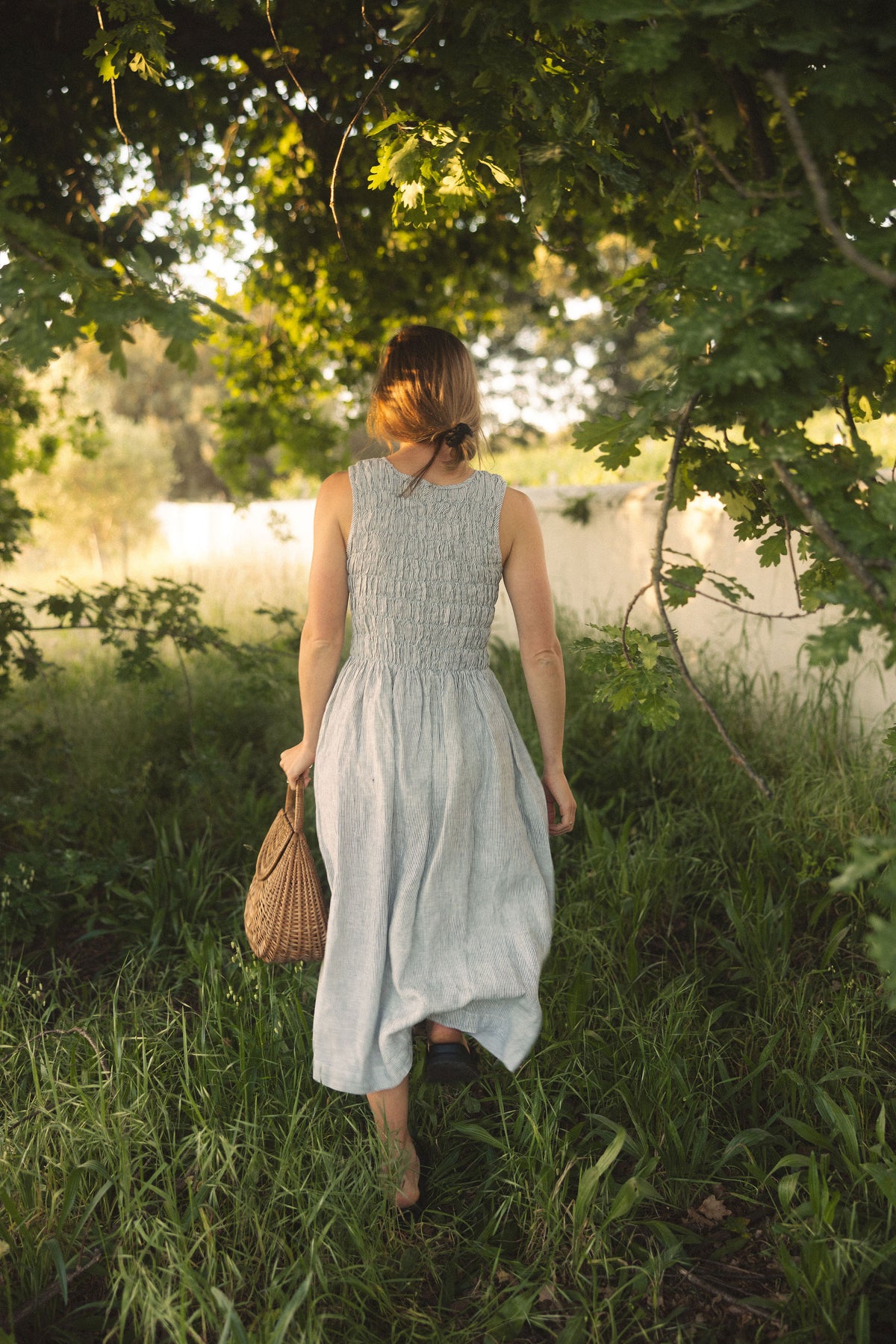 Goldie Shirred Bodice Dress