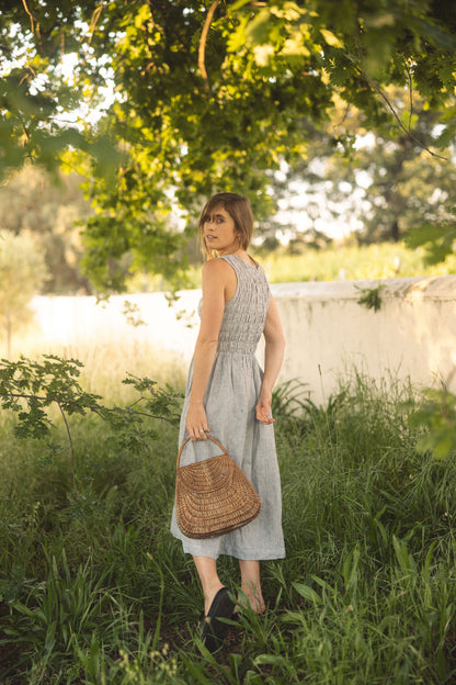 Goldie Shirred Bodice Dress