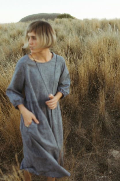 Leone Raglan Sleeve Dress - Maxi Length