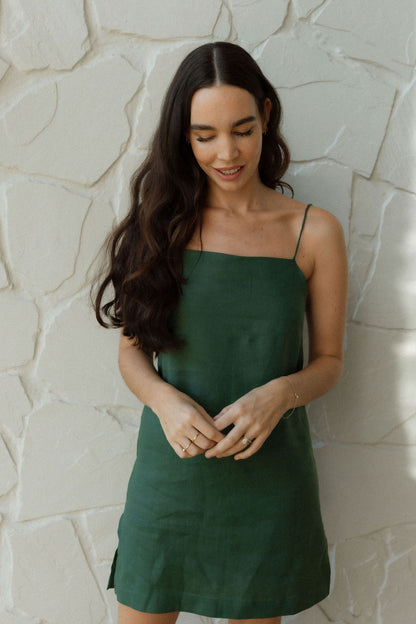 Saffron Slip Dress - MINI length