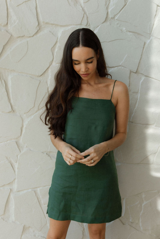 Saffron Slip Dress - MINI length