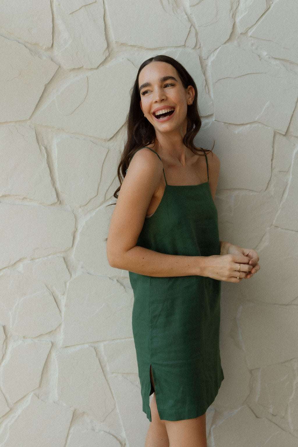 Saffron Slip Dress - MINI length