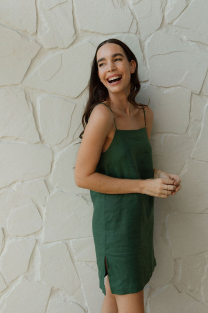 Saffron Slip Dress - MINI length