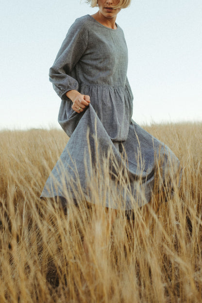 Leone Raglan Sleeve Dress - Maxi Length