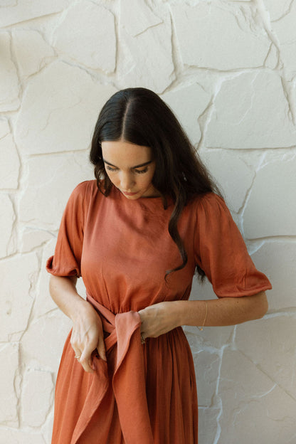 Layah Multi-Tie Wrap Dress - Short Sleeve