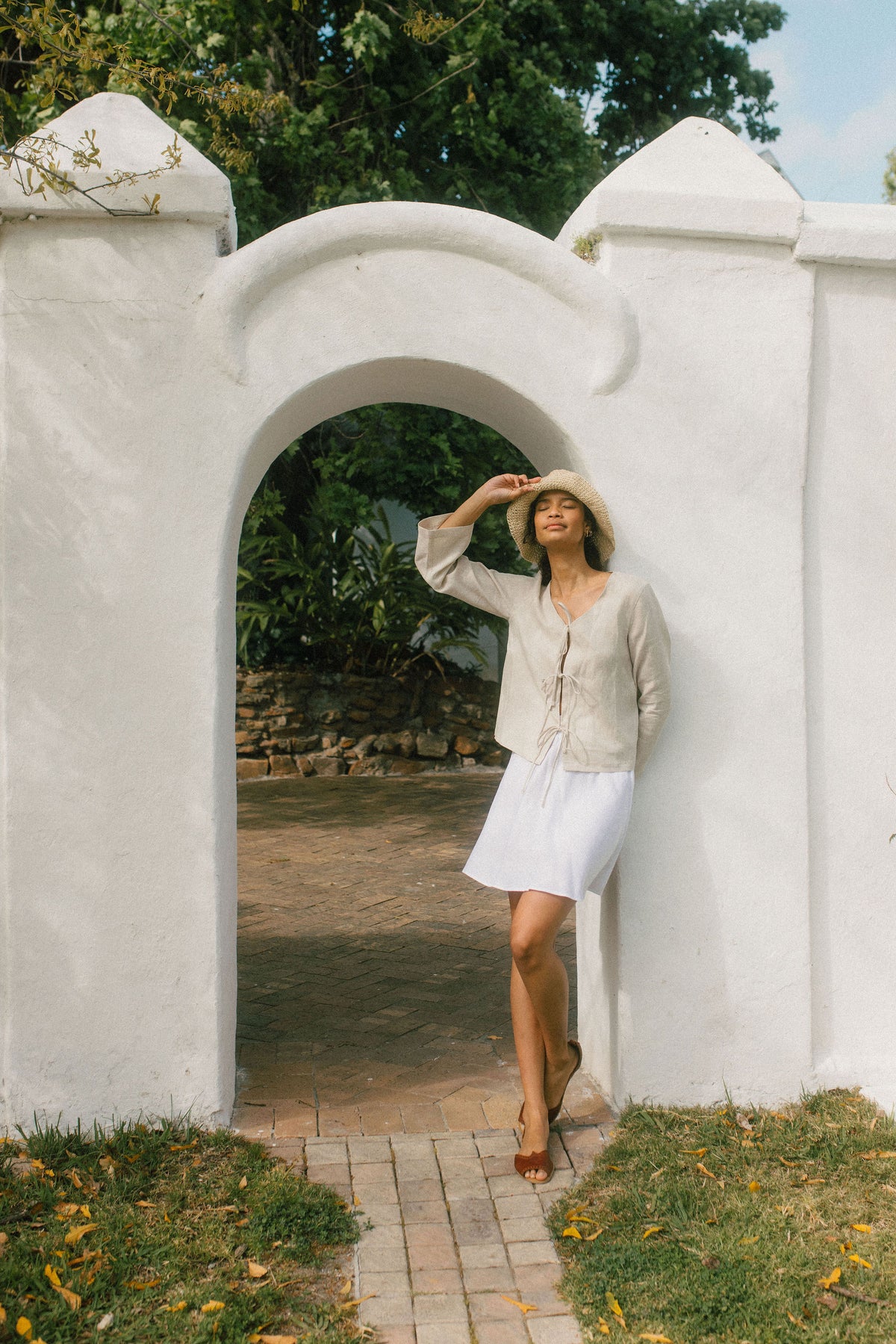 Lindie Tie Front Top