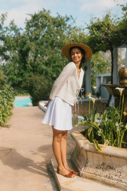 Lindie Tie Front Top