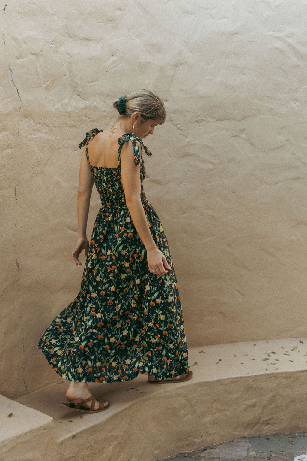 Poppy Shirred Bodice Dress