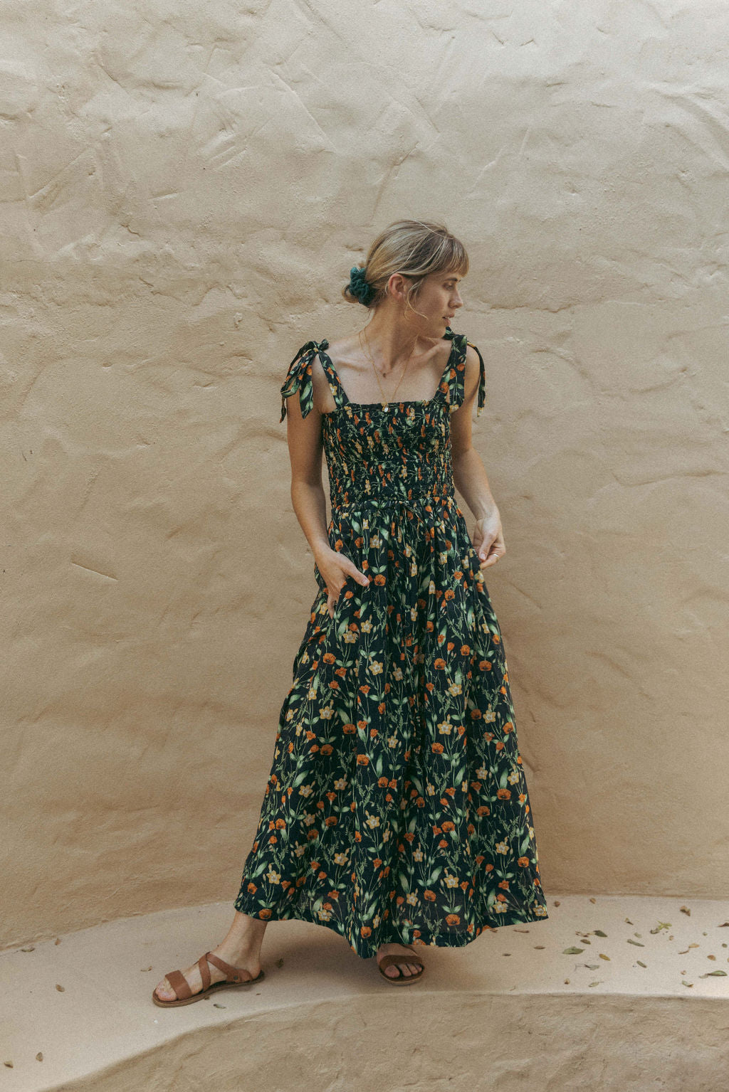 Poppy Shirred Bodice Dress