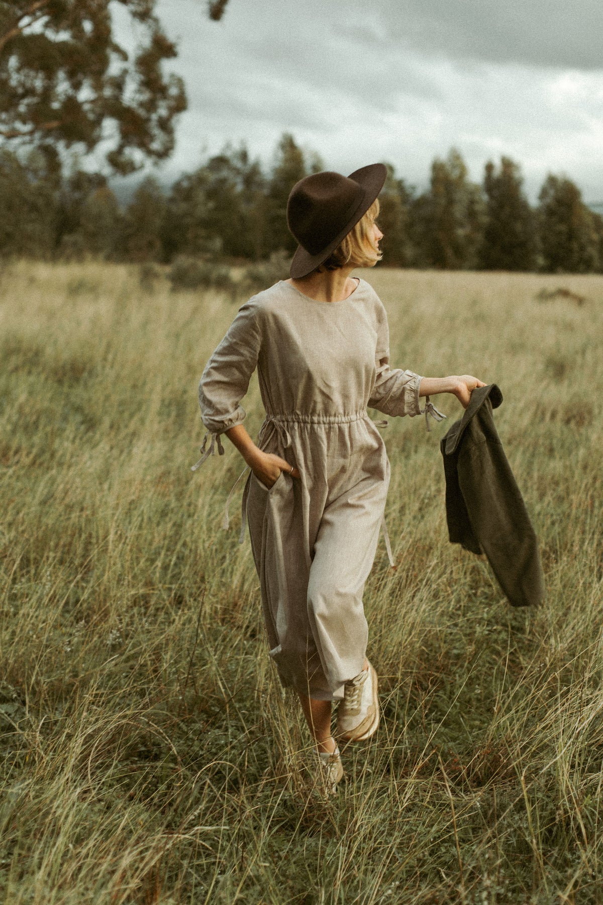 Maisy Long Sleeve Maxi Dress - Natural - Size L