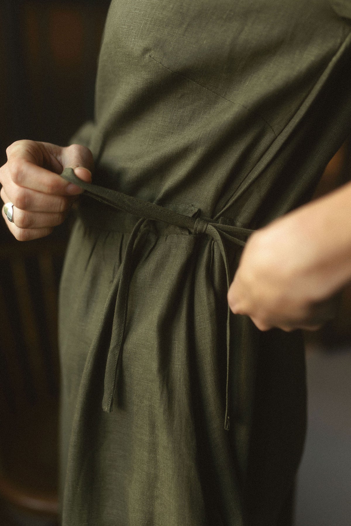 Maisy Long Sleeve Maxi Dress - Natural - Size L