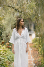 Load image into Gallery viewer, Quinn Dress - White Linen - Medium
