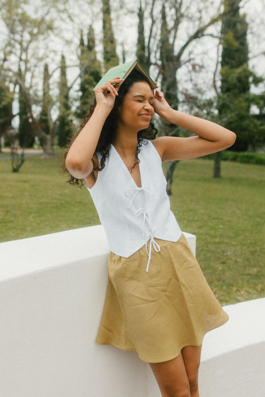 Ivy Tie Front Waistcoat