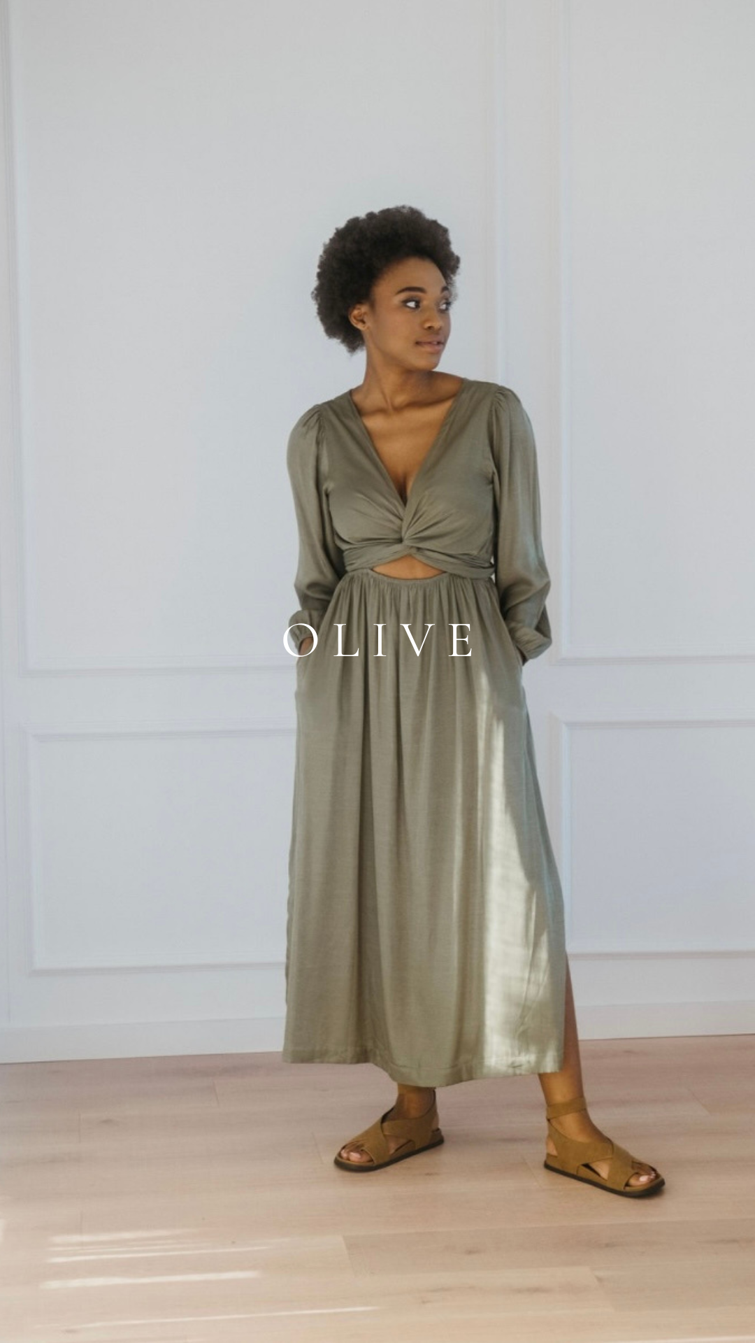 Layah Multi-Tie Wrap Dress - Long Sleeve