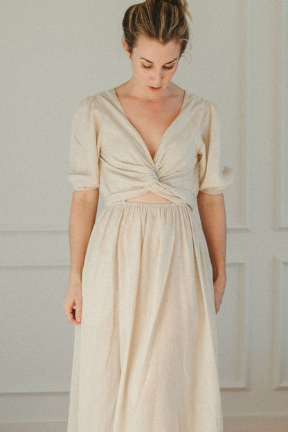 Layah Multi-Tie Wrap Dress - Long Sleeve