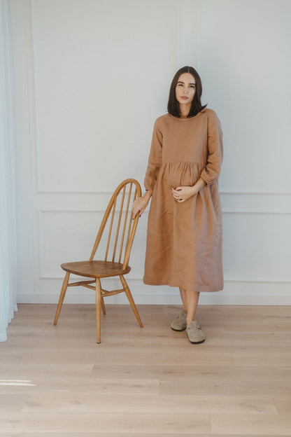 Leone Raglan Sleeve Dress - Maxi Length