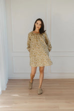 Load image into Gallery viewer, Audrey Mini Dress - Mustard Floral - Large
