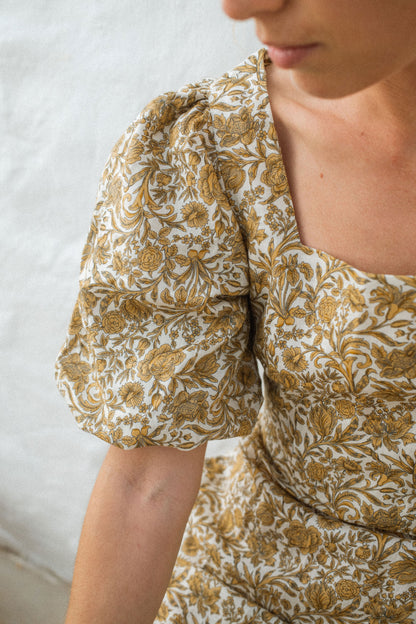 Robin Puff Sleeve Dress - Linen