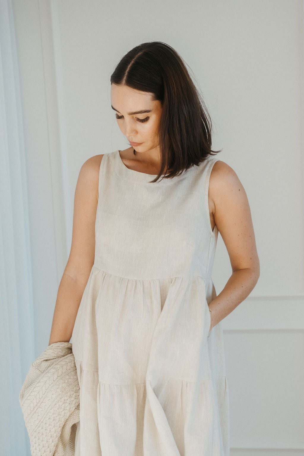 Holly Tiered Dress - with side seam zips for breastfeeding