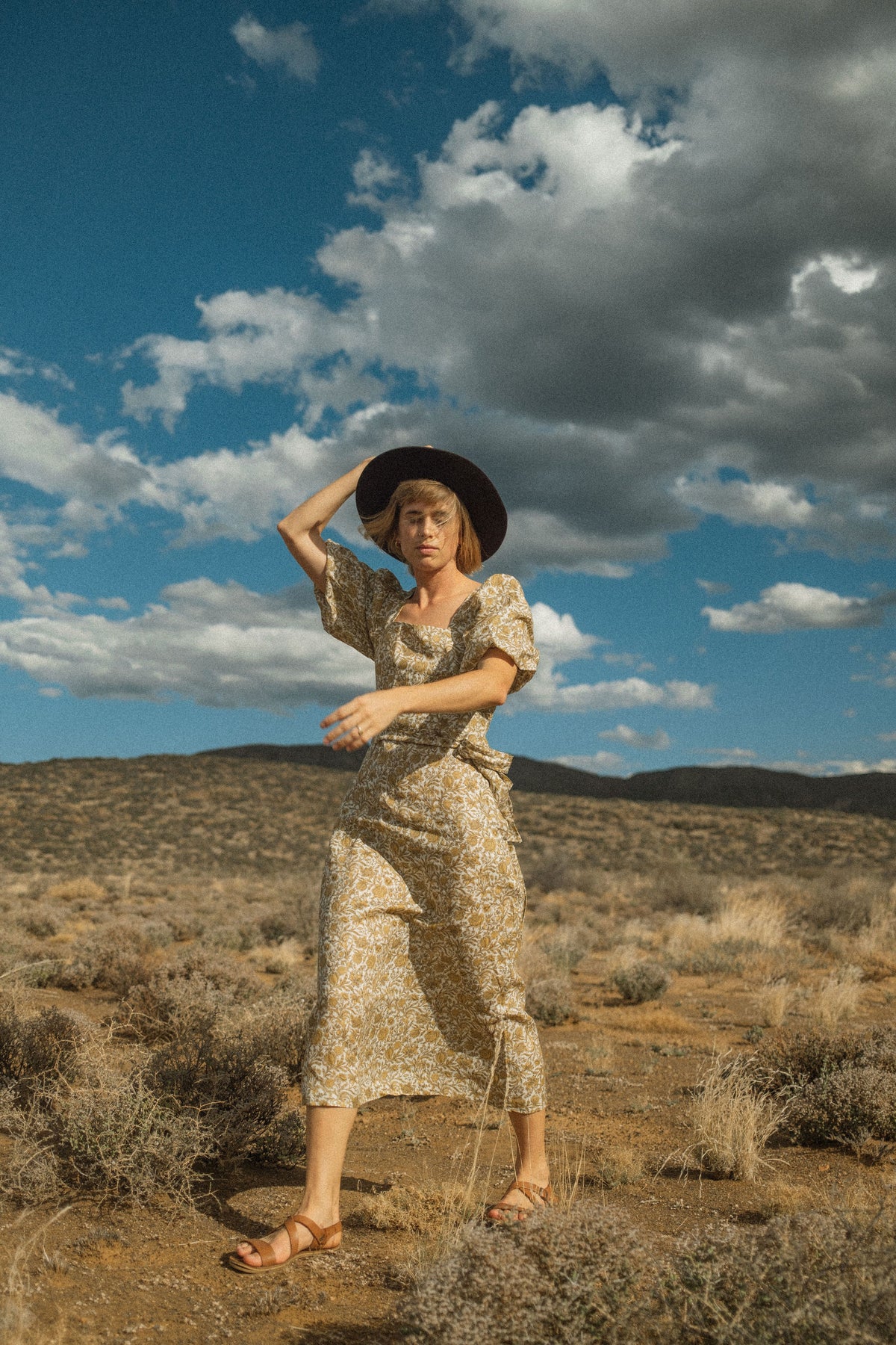 Robin Puff Sleeve Dress - Linen
