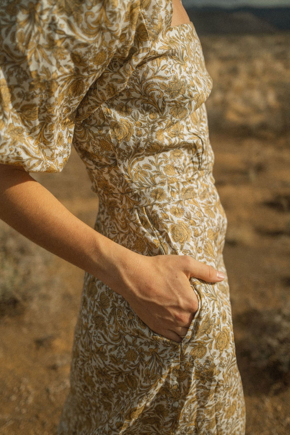 Robin Puff Sleeve Dress - Linen