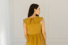 Load image into Gallery viewer, Harper Collared Tiered Dress - with side seam zips for breastfeeding

