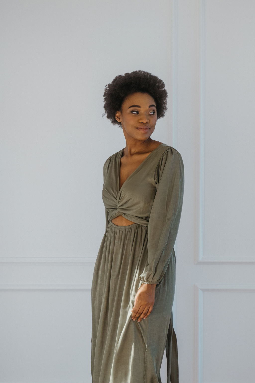 Layah Multi-Tie Wrap Dress - Long Sleeve