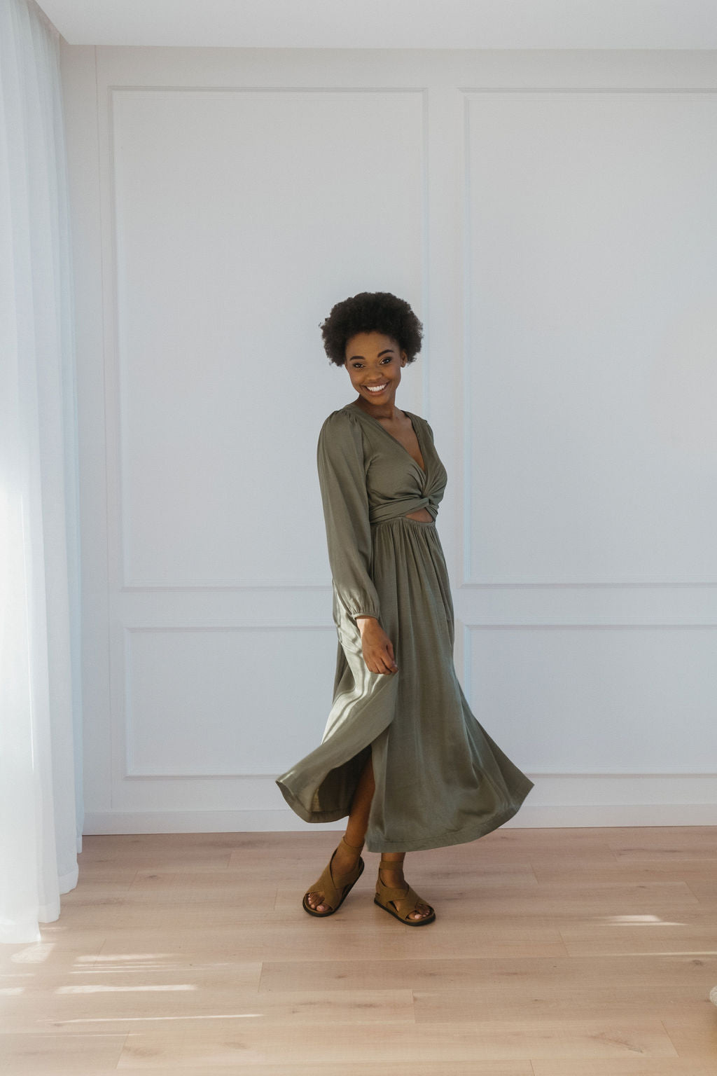 Layah Multi-Tie Wrap Dress - Short Sleeve