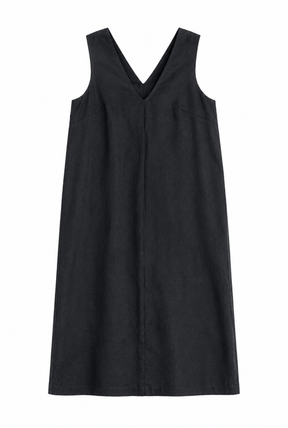 Luna Midi Dress - Black - Size M