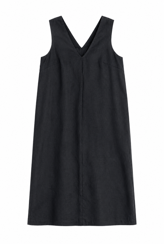 Luna Midi Dress - Black - Size M