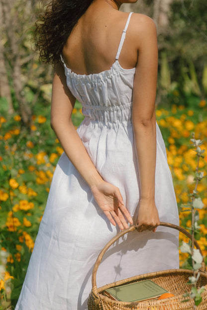Nora Strappy Dress - Linen