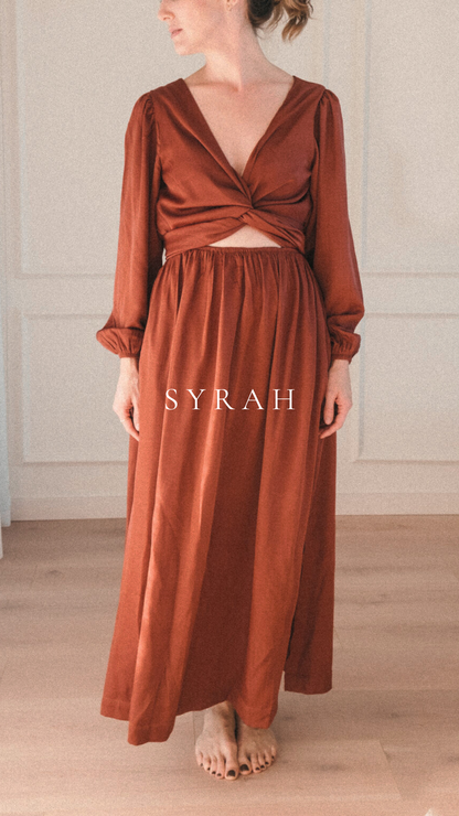 Layah Multi-Tie Wrap Dress - Long Sleeve