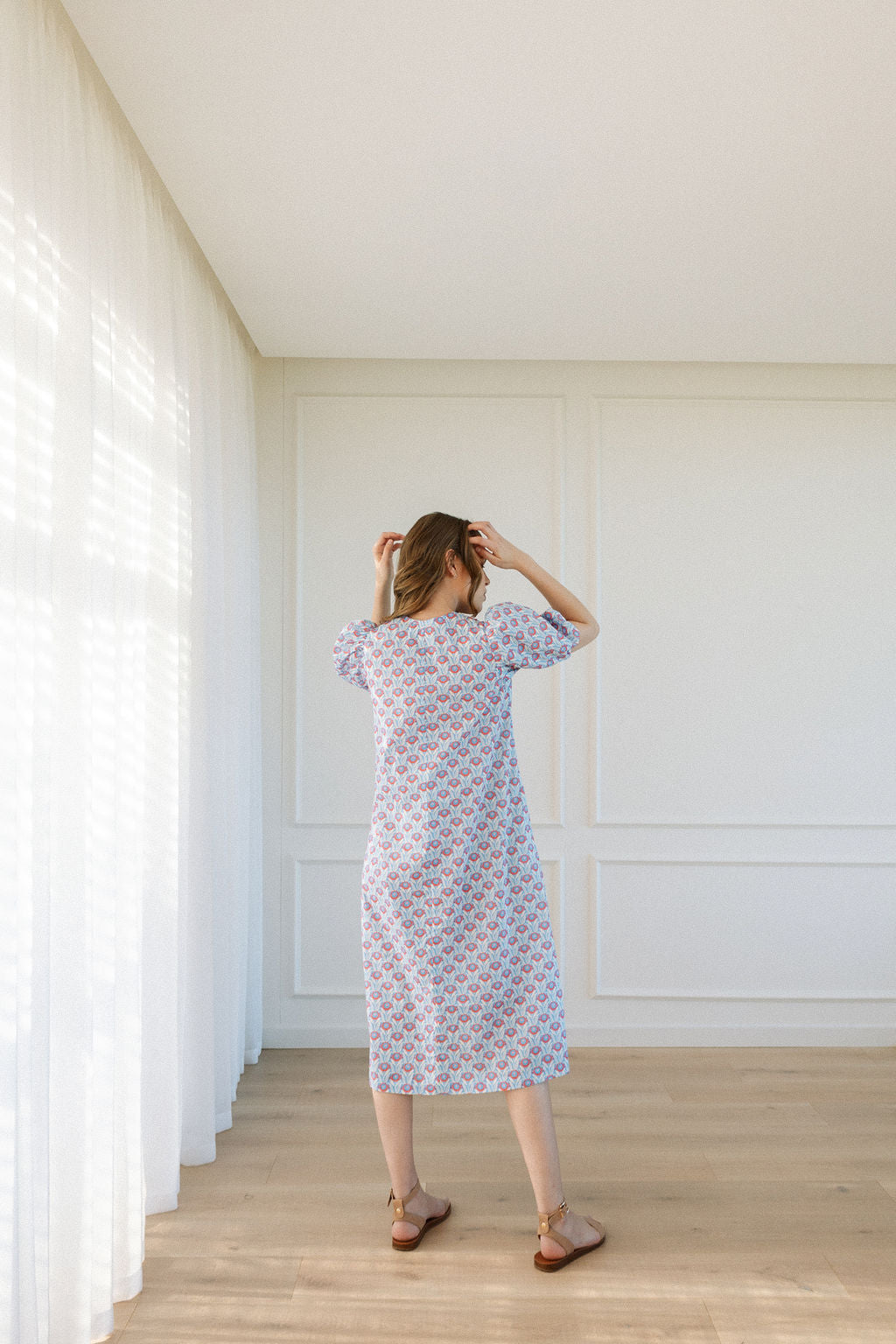 Grace Tie Front Dress - Cotton